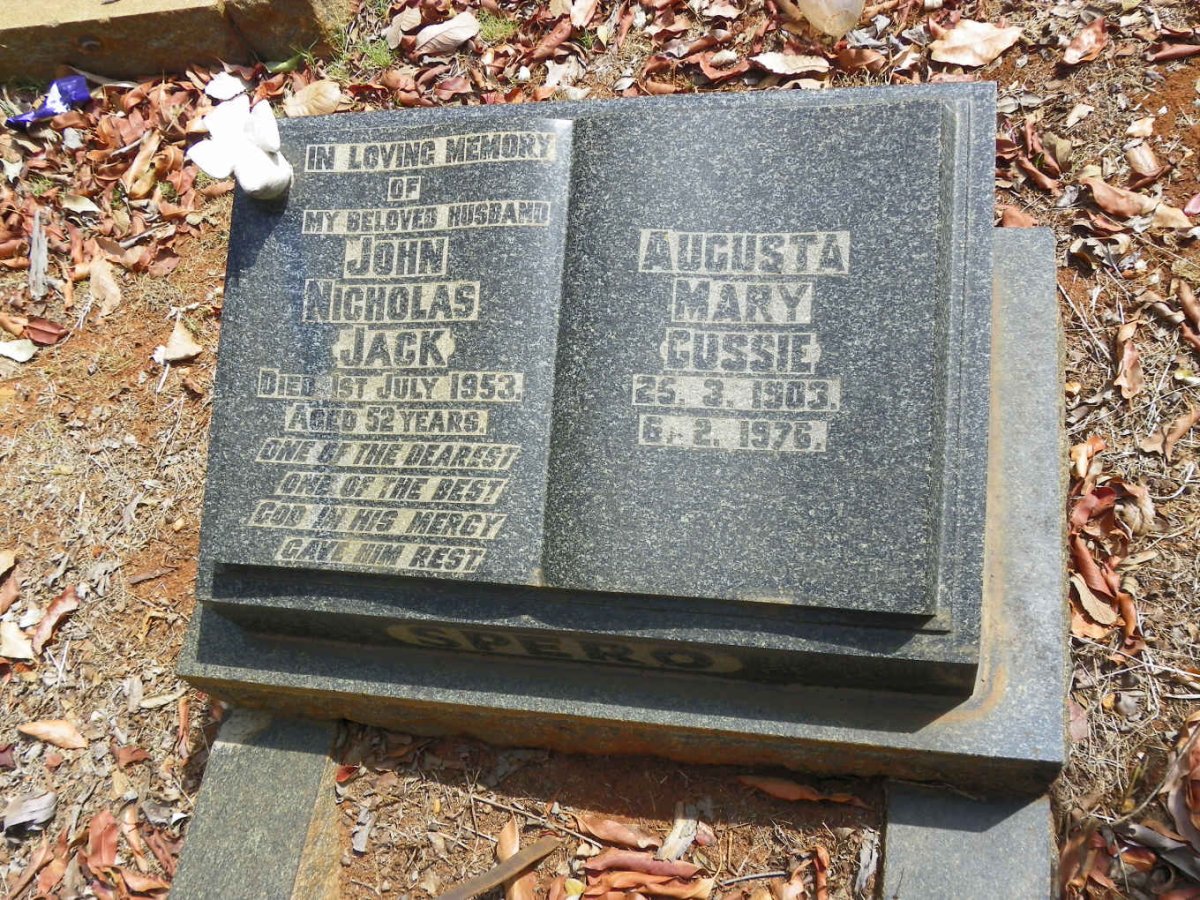 SPERO John Nicholas -1953 &amp; Augusta Mary 1903-1976