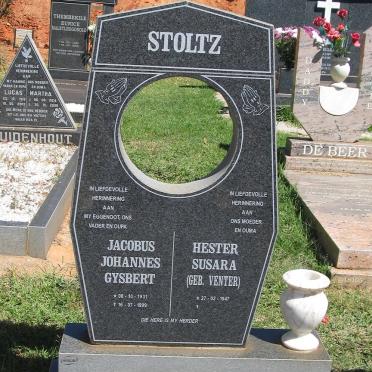 STOLTZ Jacobus Johanne Gysbert 1931-1999 &amp; Hester Susara VENTER 1947-