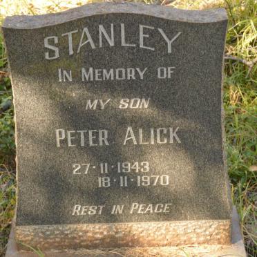 STANLEY Peter Alick 1943-1970