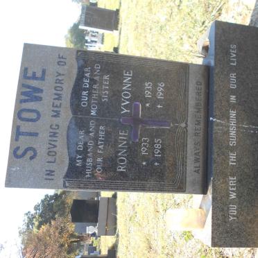 STOWE Ronnie 1933-1985 &amp; Yvonne 1935-1996