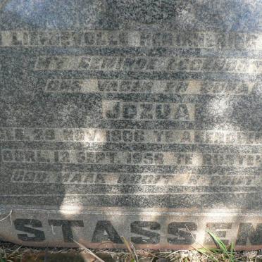 STASSEN Jozua 1906-1958