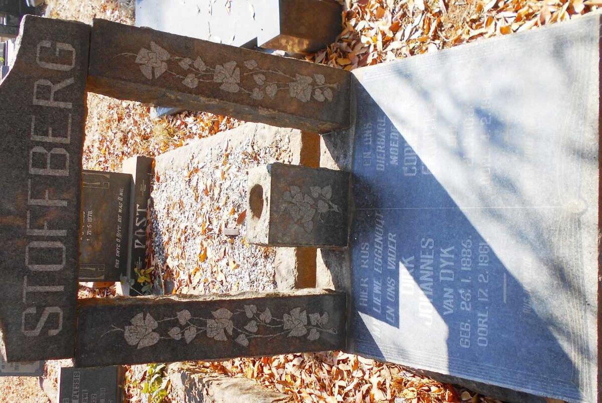 STOFFBERG Dirk Johannes van DYK 1885-1961 &amp; Cornelia Francina 1893-1968