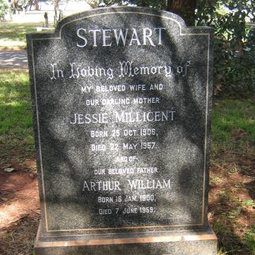 STEWART Arthur William 1900-1959 &amp; Jessie Millicent 1906-1957
