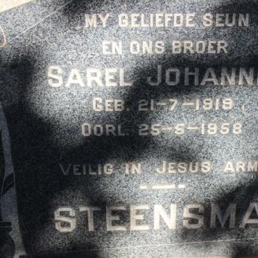 STEENSMA Sarel Johannes 1919-1958