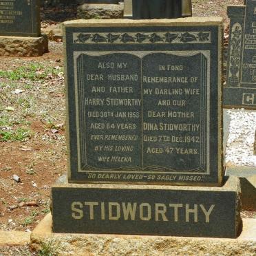 STIDWORTHY Harry -1953 &amp; Dina -1942