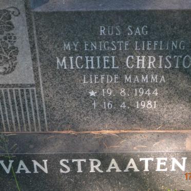 STRAATEN Michiel Christo, van 1944-1981