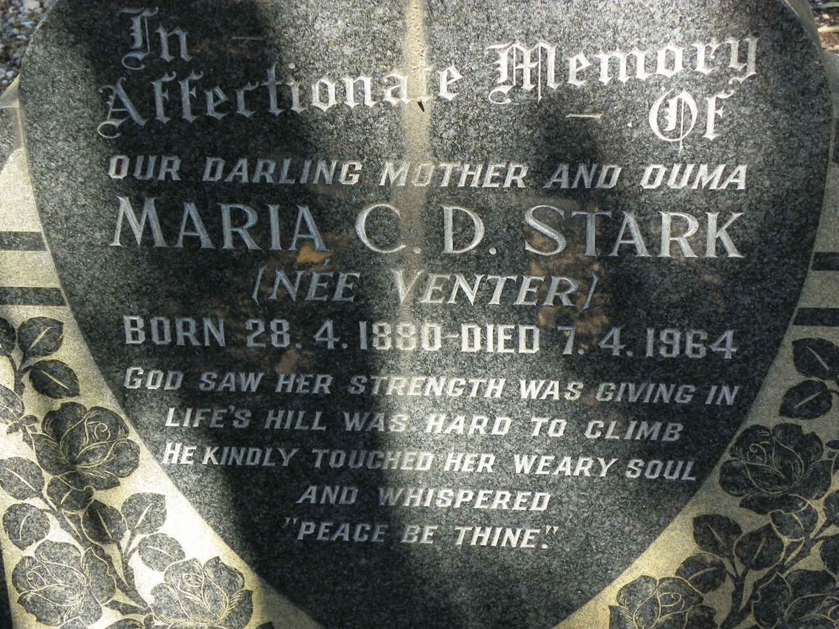 STARK Maria C.D. nee VENTER 1880-1964