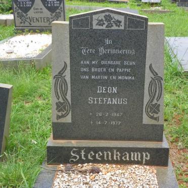STEENKAMP Deon Stefanus 1947-1977