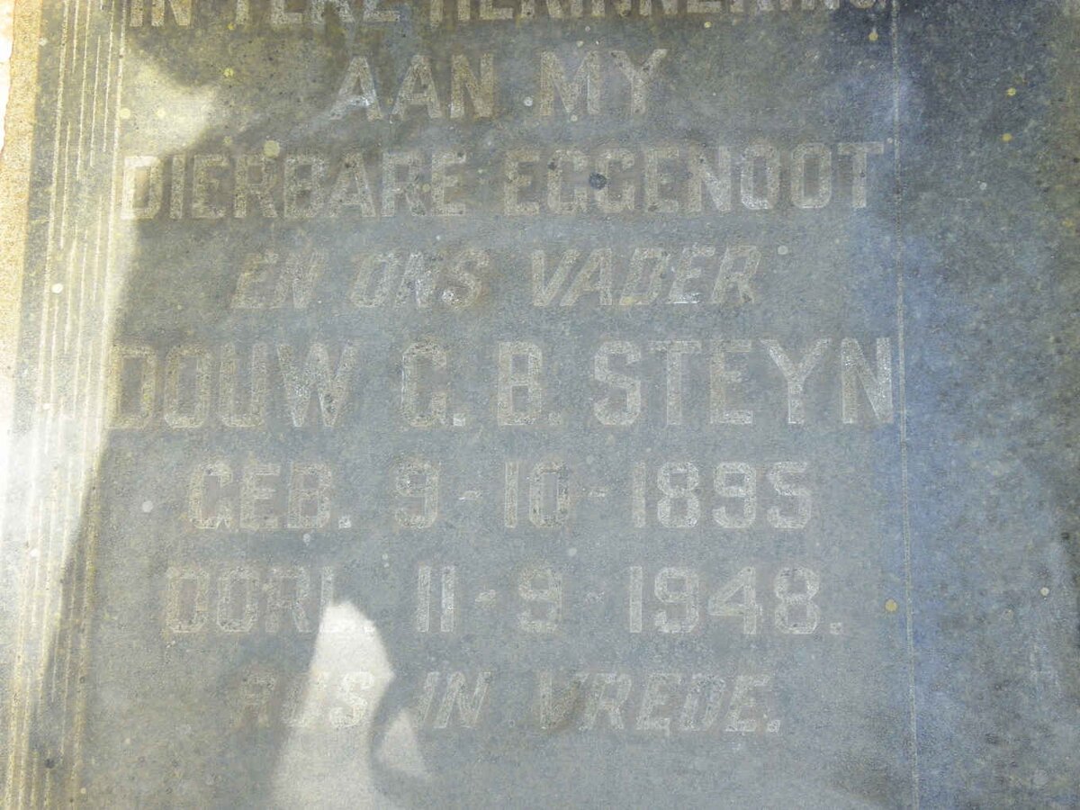 STEYN Douw G.B. 1895-1948