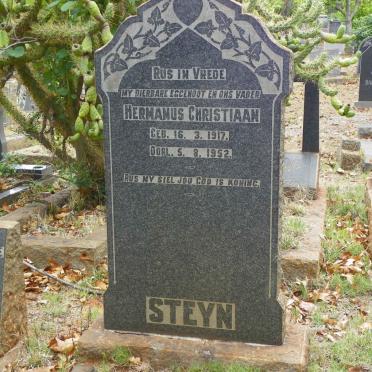 STEYN Hermanus Christiaan 1917-1952