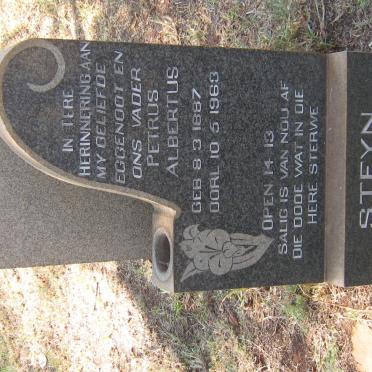 STEYN Petrus Albertus 1887-1963 &amp; Maria Johanna VERSTER 1889-1970