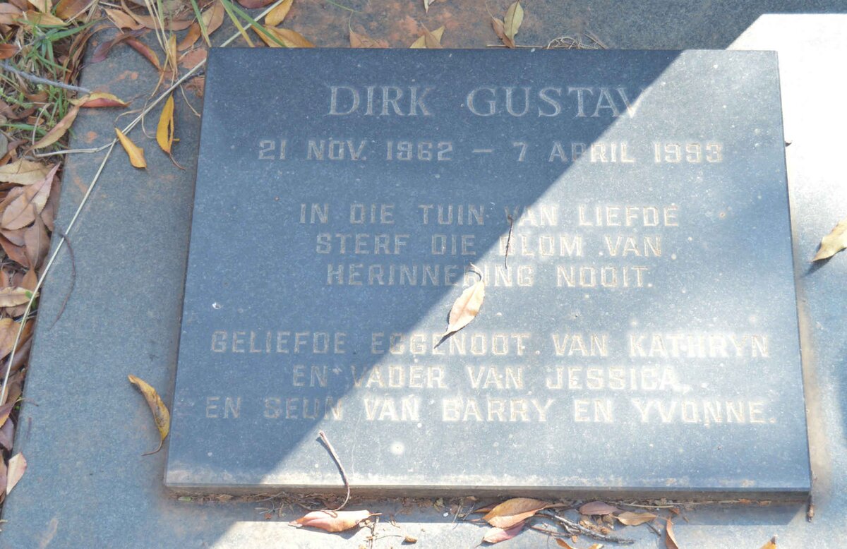 STEYN Dirk Gustav 1962-1993