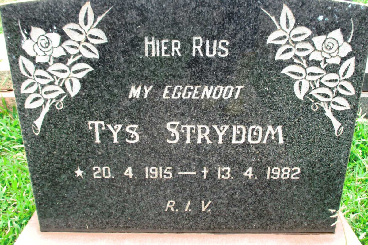 STRYDOM Tys 1915-1982