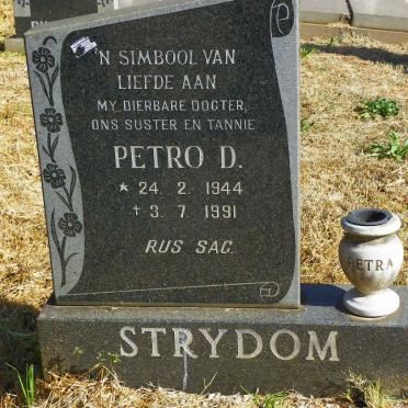 STRYDOM Petro D. 1944-1991
