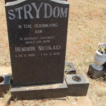STRYDOM Hendrik Nicolaas 1908-1976