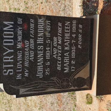 STRYDOM Johannes Hendrik 1904-1971 &amp; Maria Kathleen 1905-1986