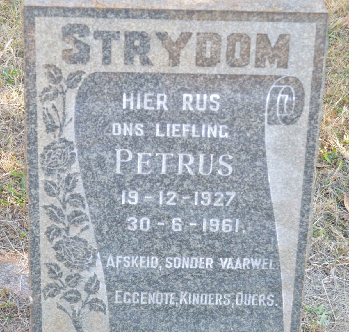 STRYDOM Petrus 1927-1961