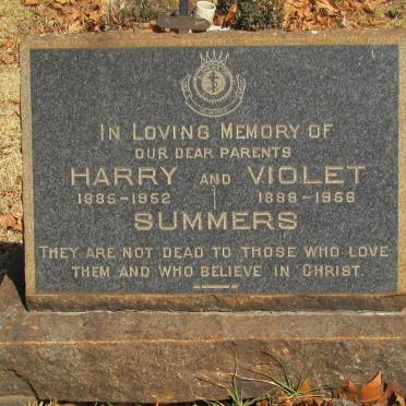 SUMMERS Harry 1885-1952 &amp; Violet 1888-1956