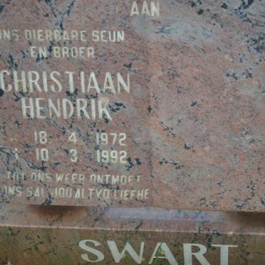 SWART Christiaan Hendrik 1972-1992