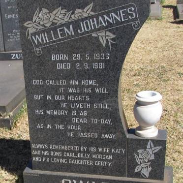 SWART Willem Johannes 1936-1981