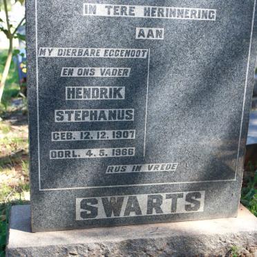 SWARTS Hendrik Stephanus 1907-1966