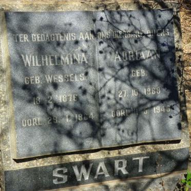 SWART Adriaan 1868-1945 &amp; Wilhelmina WESSELS 1876-1964