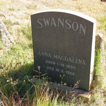 SWANSON Anna Magdalena 1893-1966