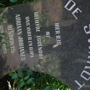 SWARDT Adriaan Johannes Hendrikus, de 1893-1968 &amp; Anna W.C.M. 1897-1989