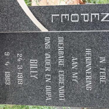 SWANEPOEL Billy 1919-1983