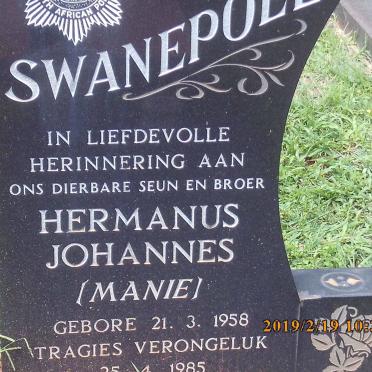 SWANEPOEL Hermanus Johannes 1958-1985
