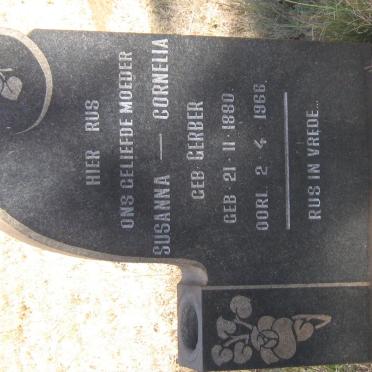 SWANEPOEL Susanna Cornelia nee GERBER 1880-1966