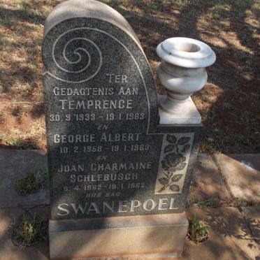 SWANEPOEL Temprence 1933-1963 :: SWANEPOEL George Albert 1958-1963 :: SWANEPOEL Joan Charmaine Schlebusch 1962-1963