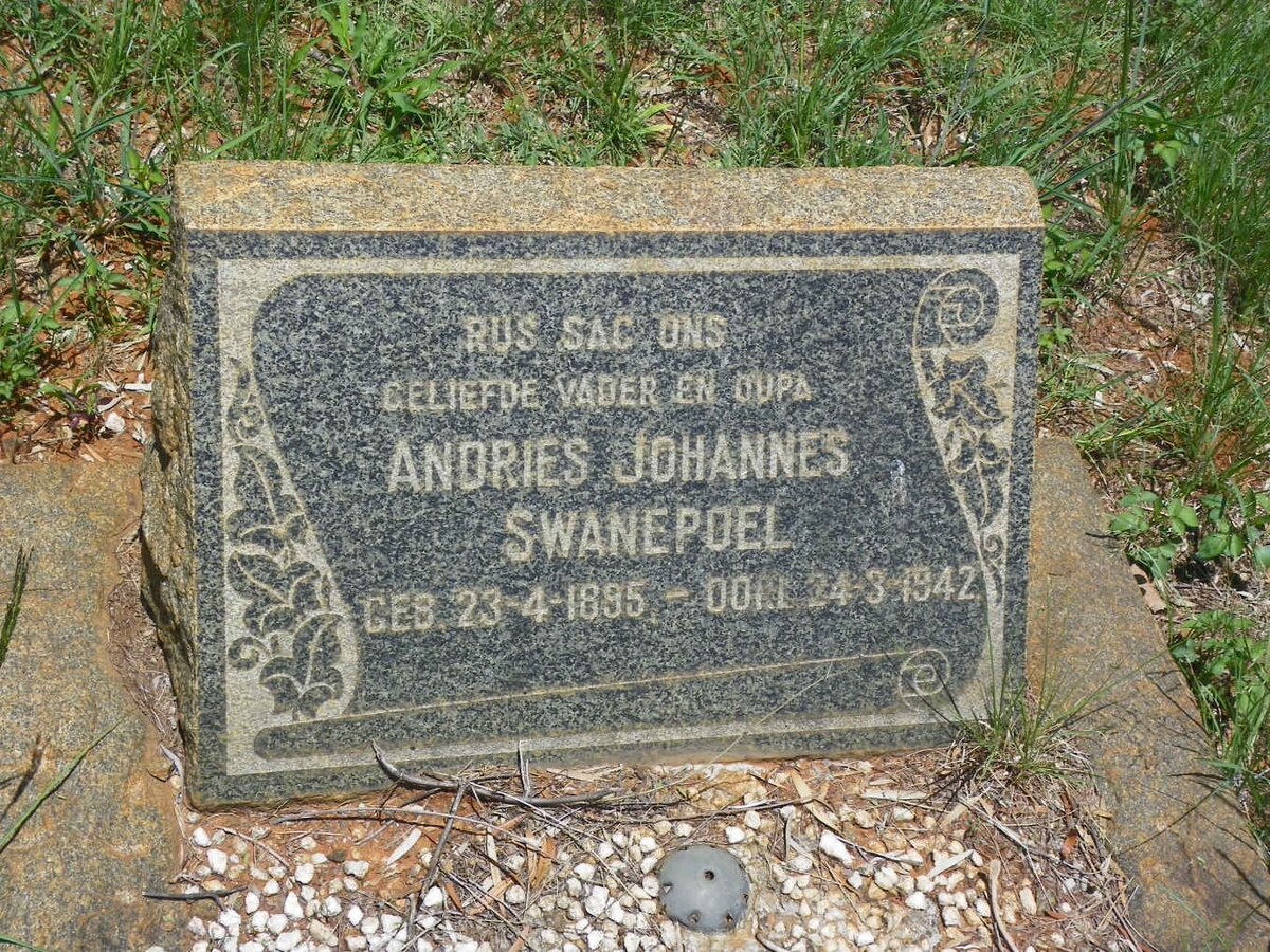 SWANEPOEL Andries Johannes 1895-1942