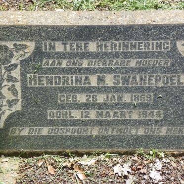 SWANEPOEL Hendrina M. 1859-1945