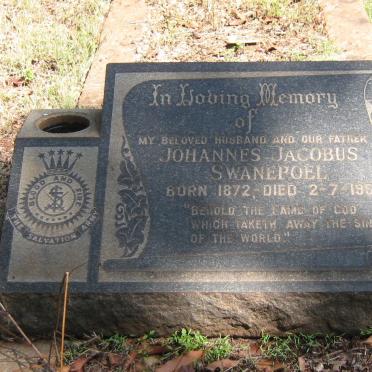 SWANEPOEL Johannes Jacobus 1872-1953