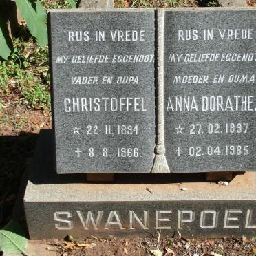 SWANEPOEL Christoffel 1894-1966 &amp; Anna Dorathea 1897-1985