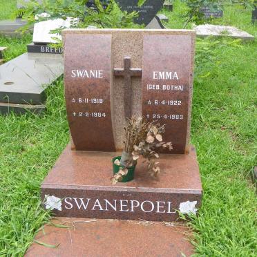 SWANEPOEL Swanie 1918-1984 &amp; Emma BOTHA 1922-1983