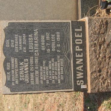 SWANEPOEL Schalk Johannes 1905-1967 &amp; Louisa Catharina 1912-1980