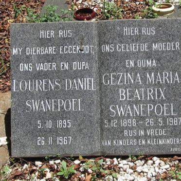 SWANEPOEL Lourens Daniel 1895-1967 &amp; Gezina Maria Beatrix 1898-1987
