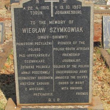 SZYMKOWIAK Wieslaw 1910-1957 :: SZYMKOWIAK Alfred Michal 1914-1961