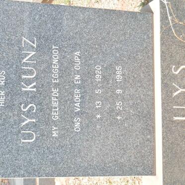 UYS Kunz 1920-1985