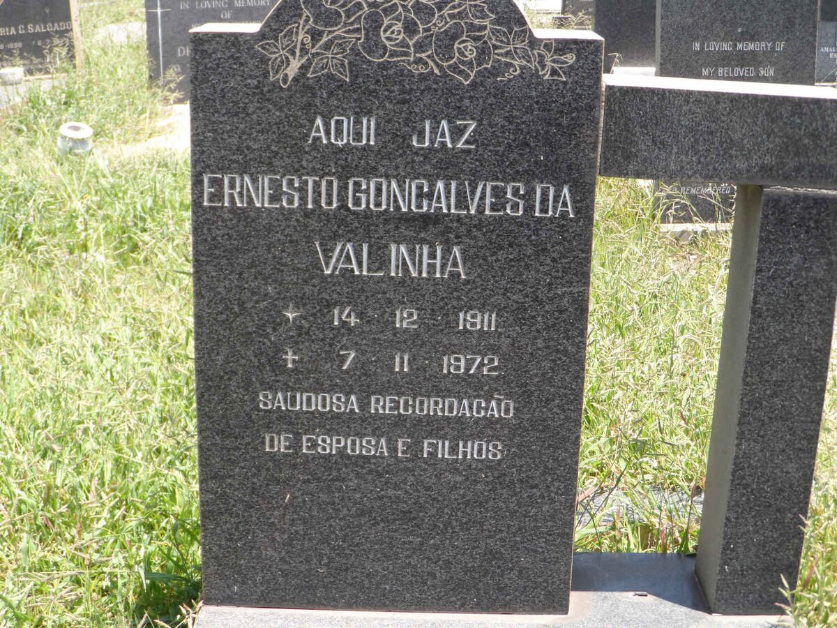 VALINHA Ernesto Goncalves, da 1911-1972
