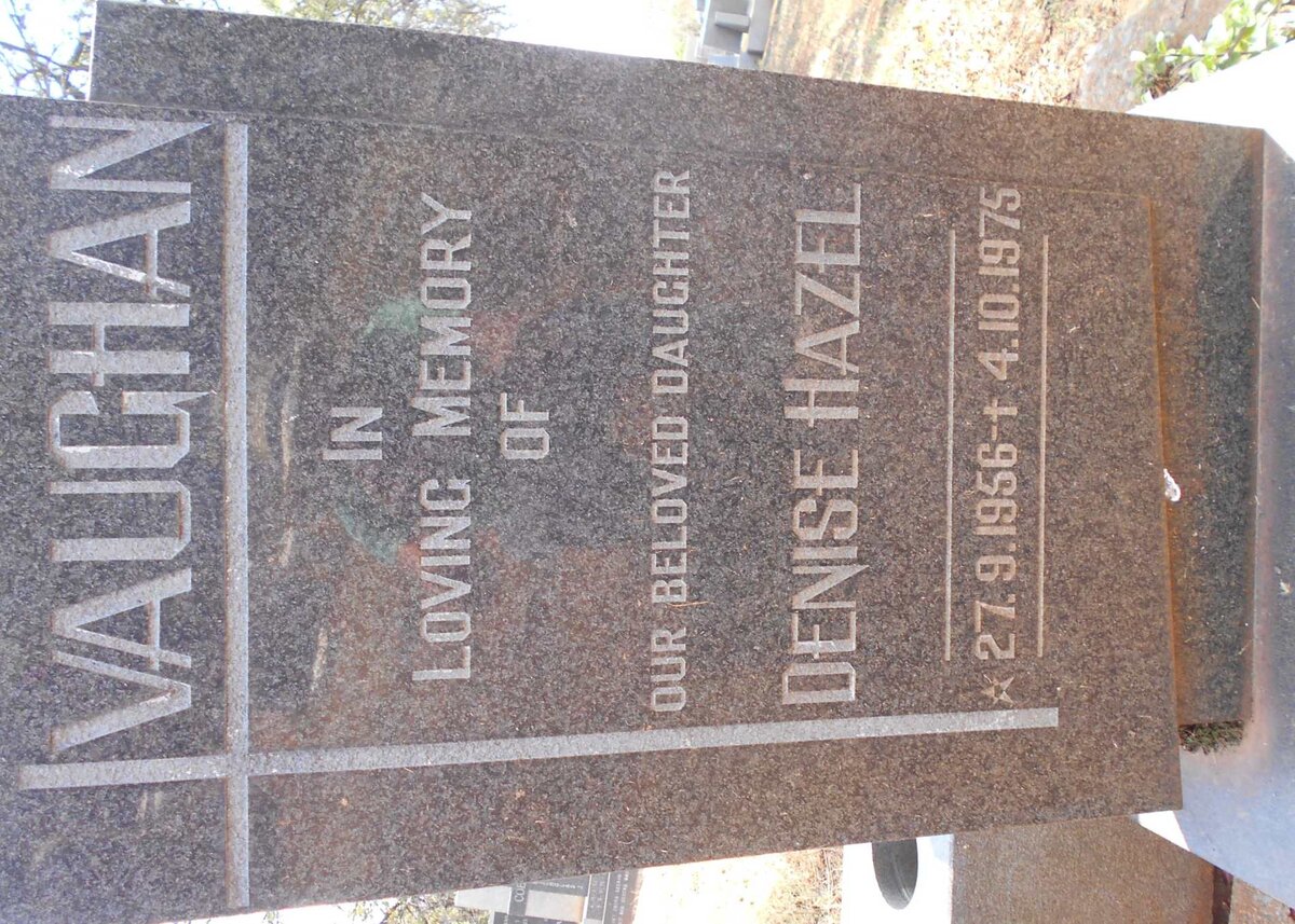 VAUGHAN Denise Hazel 1956-1975