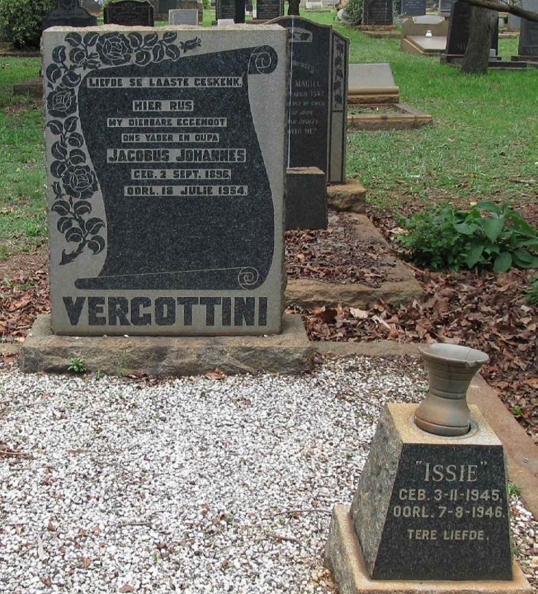 VERGOTTINI Jacobus Johannes 1896-1954 :: ? Issie 1945-1946