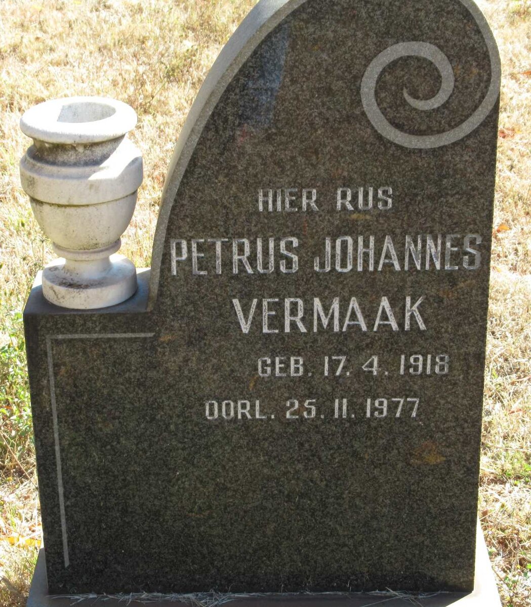 VERMAAK Petrus Johannes 1918-1977