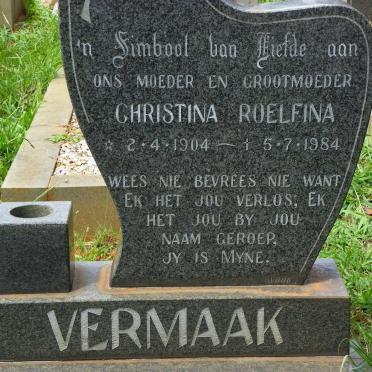 VERMAAK Christina Roelfina 1904-1984