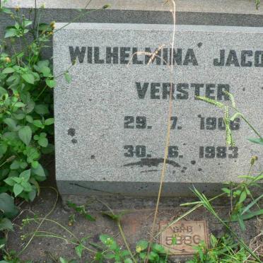VERSTER Wilhelmina Jacoba 1906-1983