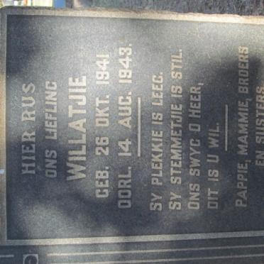 VERMEULEN Willatjie 1941-1943