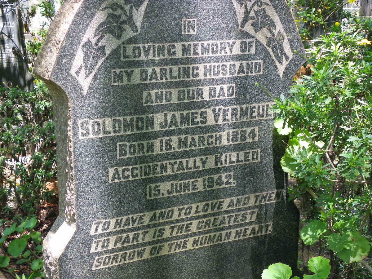 VERMEULEN Solomon James 1884-1942