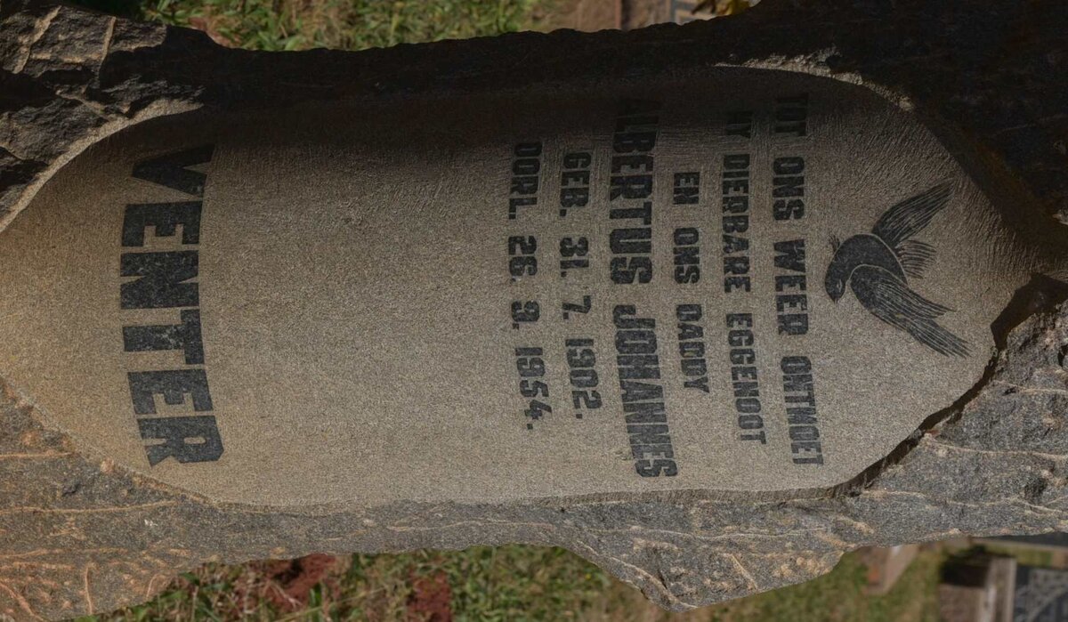 VENTER Albertus Johannes 1902-1954